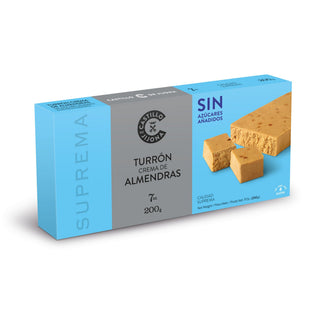 Torrone alla Crema di Mandorle (senza zucchero) 200 gr
