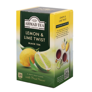 Tè Nero Ahmad Lemon & Lime Twist (20 Bustine)