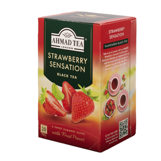 Tè Nero alla fragola Ahmad Strawberry Sensation (20 bustine)