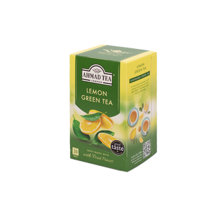 Tè verde Ahmad Lemon Green (Scatola da 20 bustine da 40g)