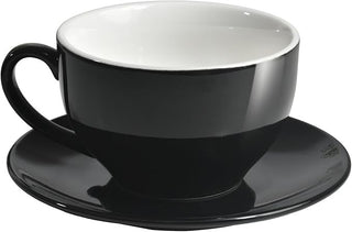 Wingkin - Tazza E Piatto Ceramica 150ml Rotonda - Nera