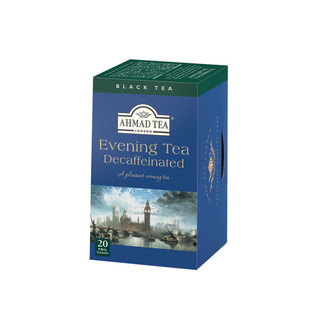 Tè Nero Ahmad Decaffeinato Evening (Confezione da 20 Pezzi)